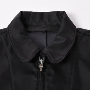 Very Good Condition CHROME HEARTS Semi-tary Cross Patch Work Jacket Size M Black Used 4a002614