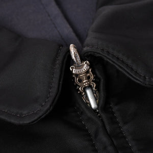 Very Good Condition CHROME HEARTS Semi-tary Cross Patch Work Jacket Size M Black Used 4a002614