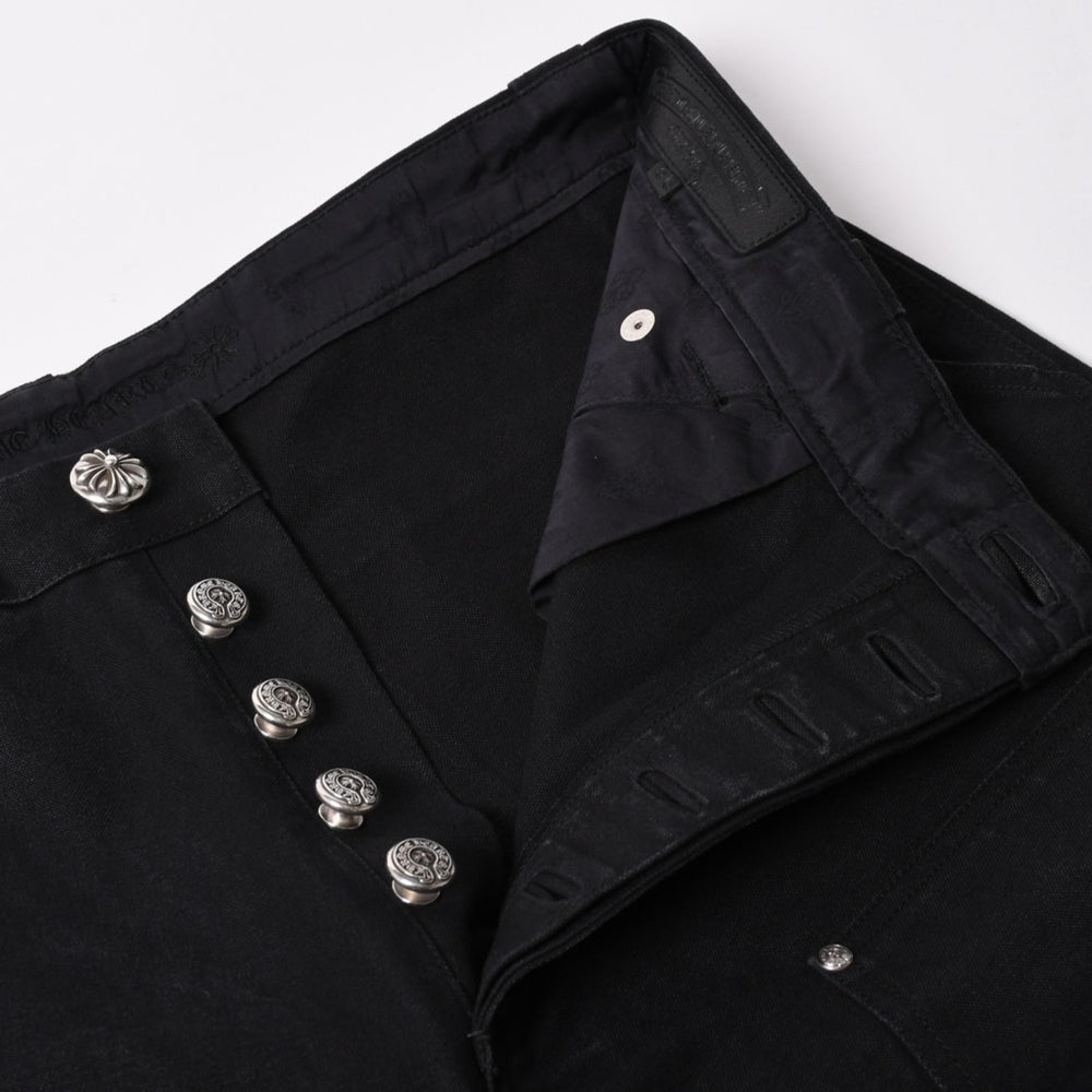 Like new CHROME HEARTS CARPENTER DOUBLE KNEE carpenter shorts size 36 with patch cross ball silver 925 used 4a002562