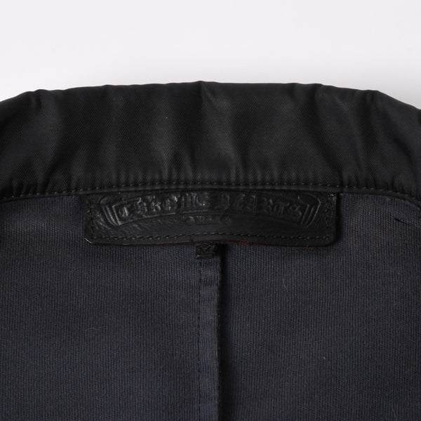 Very Good Condition CHROME HEARTS Semi-tary Cross Patch Work Jacket Size M Black Used 4a002614