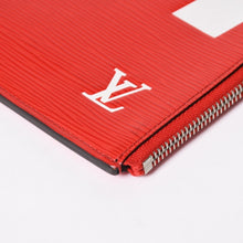 画像をギャラリービューアに読み込む, 極美品 LOUIS VUITTON SUPREME ルイヴィトン シュプリーム ポシェット ジュール GM エピ M67722 レッド シルバー金具 中古 4a002773
