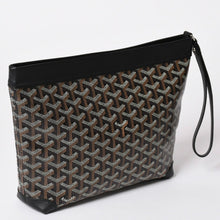 画像をギャラリービューアに読み込む, [USED/中古]GOYARD ゴヤール クラッチバッグ コンティポーチ ブラック PVC レザー CONTIPPMLTY01CL01P シルバー金具 Aランク 中古 4a002788