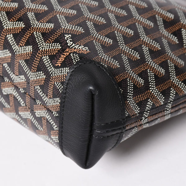 [USED/中古]GOYARD ゴヤール クラッチバッグ コンティポーチ ブラック PVC レザー CONTIPPMLTY01CL01P シルバー金具 Aランク 中古 4a002788
