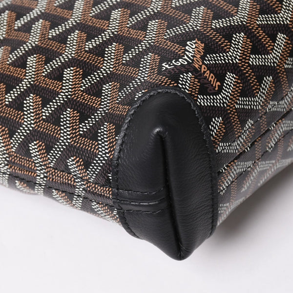 [USED/中古]GOYARD ゴヤール クラッチバッグ コンティポーチ ブラック PVC レザー CONTIPPMLTY01CL01P シルバー金具 Aランク 中古 4a002788