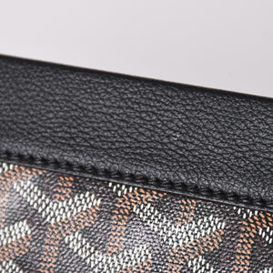 [USED/中古]GOYARD ゴヤール クラッチバッグ コンティポーチ ブラック PVC レザー CONTIPPMLTY01CL01P シルバー金具 Aランク 中古 4a002788