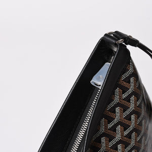 [USED/中古]GOYARD ゴヤール クラッチバッグ コンティポーチ ブラック PVC レザー CONTIPPMLTY01CL01P シルバー金具 Aランク 中古 4a002788