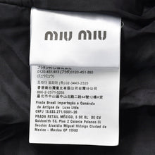 画像をギャラリービューアに読み込む, 極美品 MIU MIU ミュウミュウ ロゴパッチ ボンバージャケット レザージャケット ブルゾン ブラック サイズ42 中古 4a002564