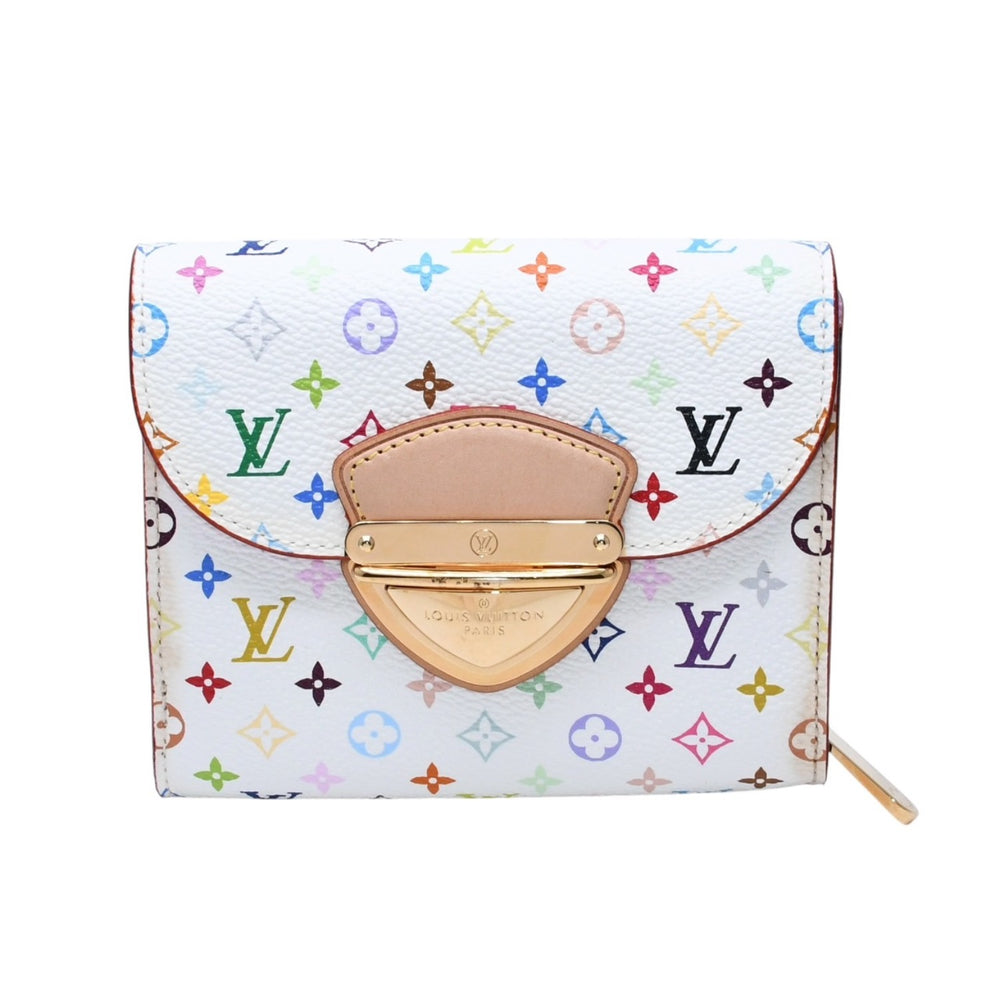 LOUISVUITTON Portefeuille M58081 Koala Trifold Wallet Monogram Multicolor White Good Condition Used 4a002572