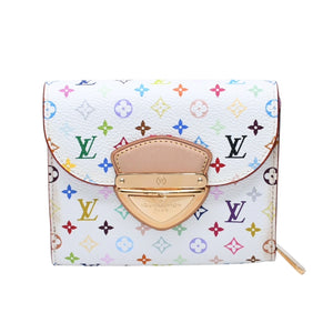 LOUISVUITTON ルイヴィトン ポルトフォイユ M58081 コアラ 三つ折り財布 モノグラム マルチカラー ホワイト 美品 中古 4a002572