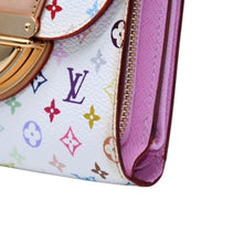 画像をギャラリービューアに読み込む, LOUISVUITTON ルイヴィトン ポルトフォイユ M58081 コアラ 三つ折り財布 モノグラム マルチカラー ホワイト 美品 中古 4a002572