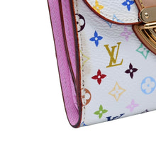 画像をギャラリービューアに読み込む, LOUISVUITTON ルイヴィトン ポルトフォイユ M58081 コアラ 三つ折り財布 モノグラム マルチカラー ホワイト 美品 中古 4a002572