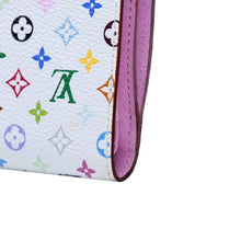 画像をギャラリービューアに読み込む, LOUISVUITTON ルイヴィトン ポルトフォイユ M58081 コアラ 三つ折り財布 モノグラム マルチカラー ホワイト 美品 中古 4a002572