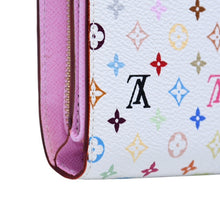 画像をギャラリービューアに読み込む, LOUISVUITTON ルイヴィトン ポルトフォイユ M58081 コアラ 三つ折り財布 モノグラム マルチカラー ホワイト 美品 中古 4a002572