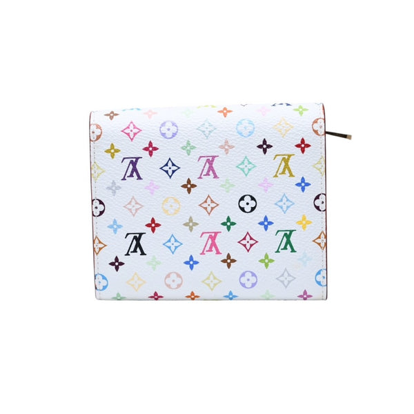 LOUISVUITTON ルイヴィトン ポルトフォイユ M58081 コアラ 三つ折り財布 モノグラム マルチカラー ホワイト 美品 中古 4a002572