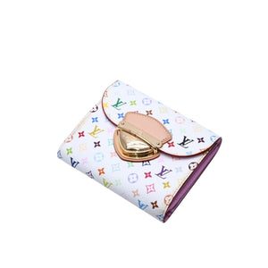 LOUISVUITTON ルイヴィトン ポルトフォイユ M58081 コアラ 三つ折り財布 モノグラム マルチカラー ホワイト 美品 中古 4a002572