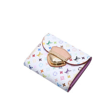 画像をギャラリービューアに読み込む, LOUISVUITTON ルイヴィトン ポルトフォイユ M58081 コアラ 三つ折り財布 モノグラム マルチカラー ホワイト 美品 中古 4a002572