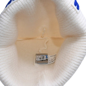 Very good condition SAINT Mxxxxxx SEGA Saint Michael SEGA SG KNIT CAP SAINT SEGA Beanie Knit Cap Patch White Blue SM-HR1-0000-C67 Used 4a002584