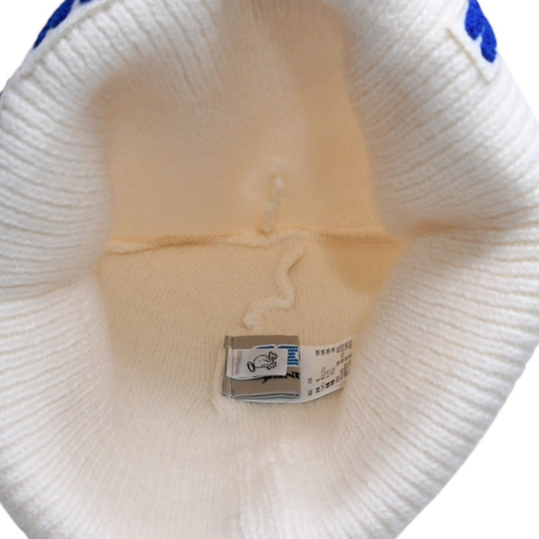Very good condition SAINT Mxxxxxx SEGA Saint Michael SEGA SG KNIT CAP SAINT SEGA Beanie Knit Cap Patch White Blue SM-HR1-0000-C67 Used 4a002584