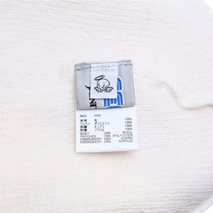 Very good condition SAINT Mxxxxxx SEGA Saint Michael SEGA SG KNIT CAP SAINT SEGA Beanie Knit Cap Patch White Blue SM-HR1-0000-C67 Used 4a002584