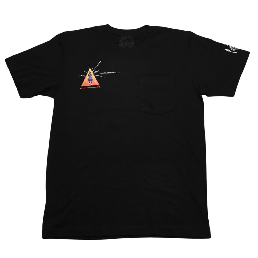 Very good condition CHROME HEARTS JOE FOTI CH T-SHIRT 1 ZETA RETICULI2 Short sleeve T-shirt Horseshoe Scroll label Used 4a002533