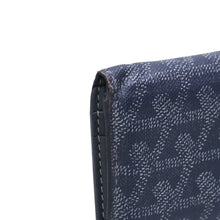 画像をギャラリービューアに読み込む, GOYARD ゴヤールサンピエールカードウォレット ヘリンボーン柄 キャンバス レザー グレー イエロー 杉綾模様 カードケース 良品 中古 4a002616