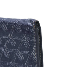 画像をギャラリービューアに読み込む, GOYARD ゴヤールサンピエールカードウォレット ヘリンボーン柄 キャンバス レザー グレー イエロー 杉綾模様 カードケース 良品 中古 4a002616
