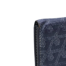 画像をギャラリービューアに読み込む, GOYARD ゴヤールサンピエールカードウォレット ヘリンボーン柄 キャンバス レザー グレー イエロー 杉綾模様 カードケース 良品 中古 4a002616