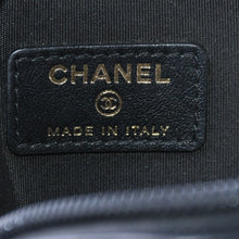 画像をギャラリービューアに読み込む, 新品未使用 CHANEL シャネル コインケース 小銭入れ 26番台 ココマーク ラウンド レザー ブラック ゴールド金具 中古 4a000833