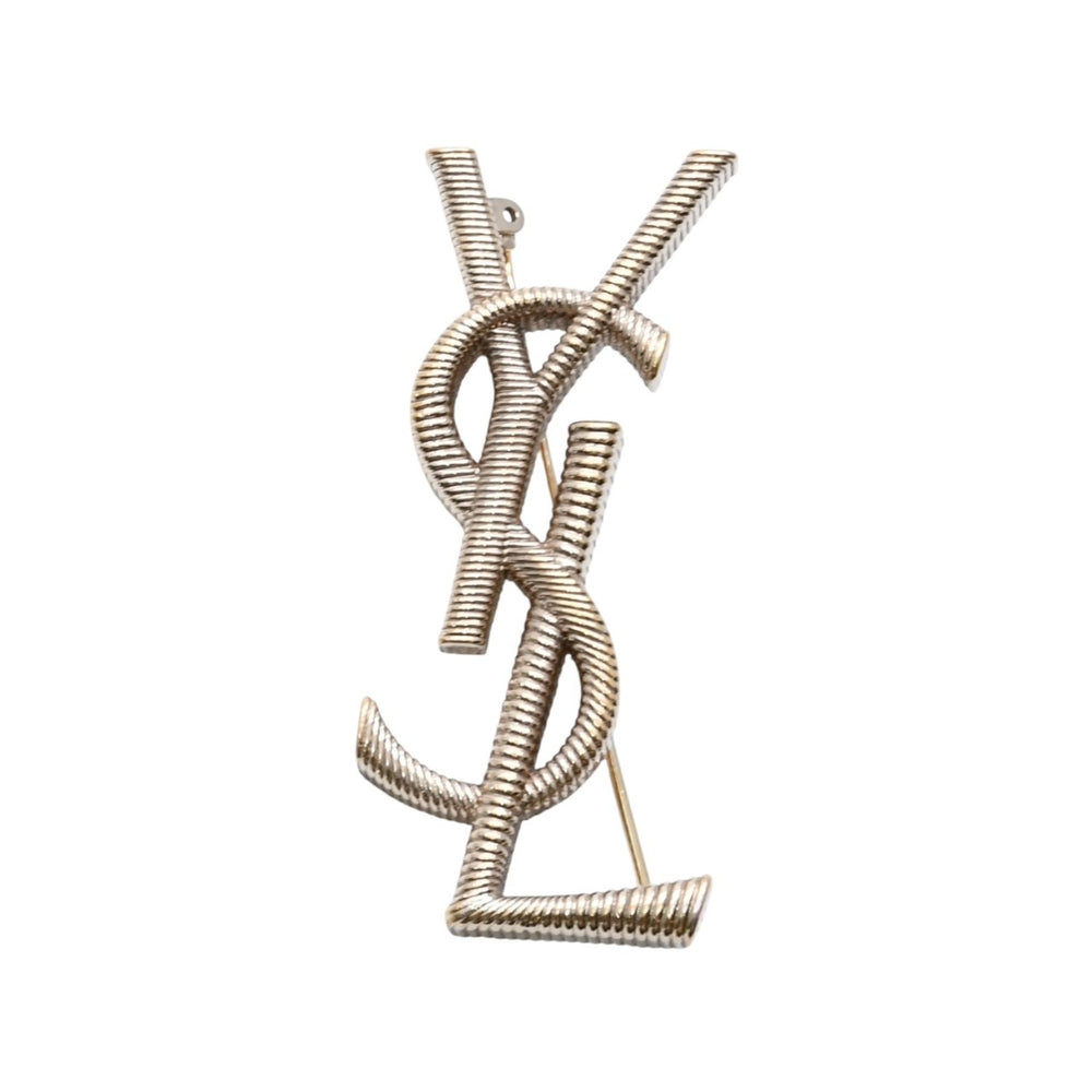 YVES SAINT LAURENT Yves Saint Laurent Brooch Cassandra Brand Logo Opium Gold Good Condition Used 4a002400
