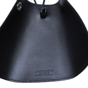 Very Good Condition GOYARD Chambellan Leather Key Charm Bag Charm Black PVC VAE020194 Used 4a002714