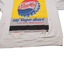 画像をギャラリービューアに読み込む, 極美品 SAINT MICHAEL セントマイケル CRW NECK SWT VAGUE ABUSE 白 黄色 トレーナー 25AW SM-HR1-0000-046 中古 4a002586