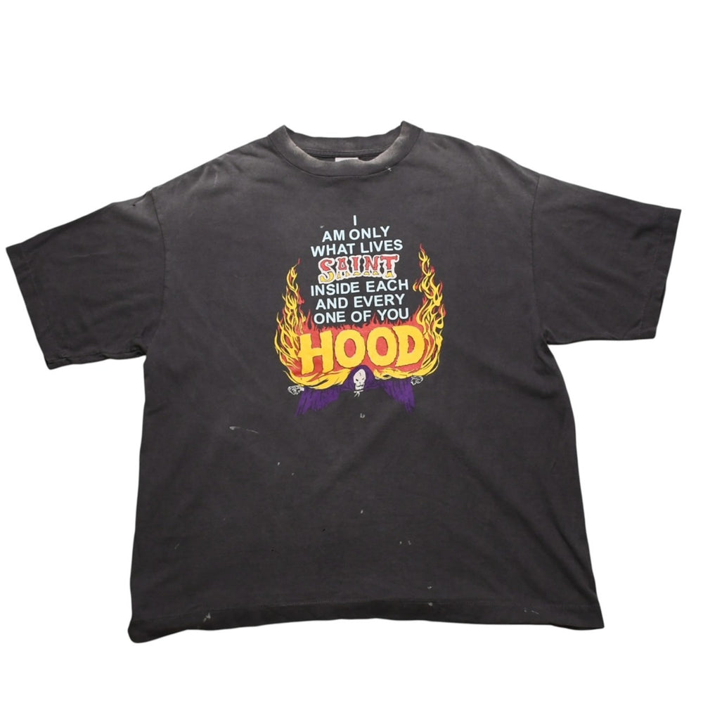 Mint condition SAINT Mxxxxxx NEIGHBORHOOD STHD.SS TEE HOOD SAINT HOOD Vintage Finish Black SM-HR8-0000-C69 Used 4a002589