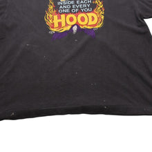 Load image into Gallery viewer, 極美品 SAINT Mxxxxxx NEIGHBORHOOD セントマイケル ネイバーフッド STHD.SS TEE HOOD SAINT HOOD ヴィンテージ加工 ブラック SM-HR8-0000-C69 中古 4a002589