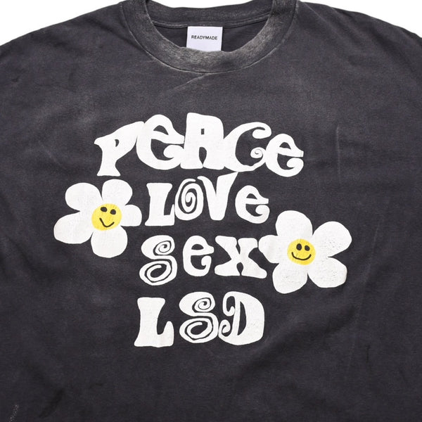 Very good condition Readymade Peace Cotton T-shirt T-shirt RE-CO-BK-00-00-280 Gray White Used 4a002595