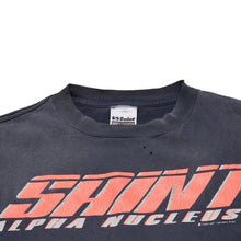 画像をギャラリービューアに読み込む, 極美品 SAINT MICHAEL セントマイケル text-print T-shirt Tシャツ ネイビー ピンク SM-HR1-0000-026 中古 4a002590