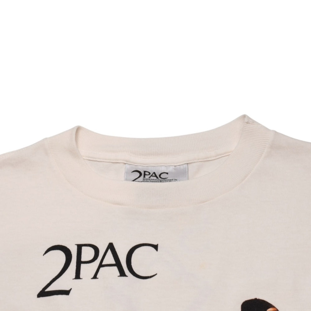 極美品 SAINT Mxxxxxx セントマイケル 2pac Tシャツ ホワイト ブラック SM-HR8-0000-C15 中古 4a002596