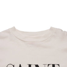 Load image into Gallery viewer, 極美品 SAINT MICHAEL セントマイケル 長袖Tシャツ SM-HR8-0000-035 サイズL ホワイト ブラック プリント 666 中古 4a002591