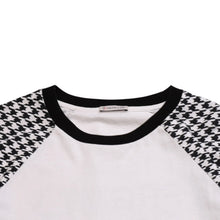 画像をギャラリービューアに読み込む, MONCLER FRGMT 千鳥格子 長袖カットソー ブラック ホワイト Houndstooth Long Sleeve T-Shirt 美品 中古 4a002588