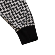 画像をギャラリービューアに読み込む, MONCLER FRGMT 千鳥格子 長袖カットソー ブラック ホワイト Houndstooth Long Sleeve T-Shirt 美品 中古 4a002588