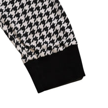 画像をギャラリービューアに読み込む, MONCLER FRGMT 千鳥格子 長袖カットソー ブラック ホワイト Houndstooth Long Sleeve T-Shirt 美品 中古 4a002588