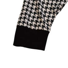 画像をギャラリービューアに読み込む, MONCLER FRGMT 千鳥格子 長袖カットソー ブラック ホワイト Houndstooth Long Sleeve T-Shirt 美品 中古 4a002588