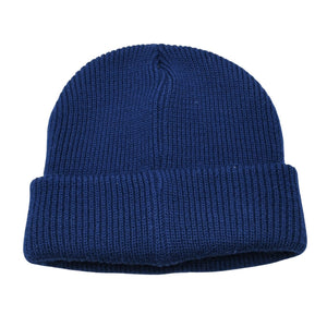 Very good condition SAINT Mxxxxxx St. Michael KNIT CAP Beanie Knit Cap Navy Patch Wool One Size SM-YS1-0000-083 Used 4a002598