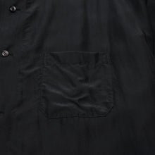 画像をギャラリービューアに読み込む, 極美品 Yohji Yamamoto POUR HOMME ヨウジヤマモトプールオム 2018SS サイトウユウスケ シルクブラウス シャツ 大正モダンガール ブラック ナイショプリント HW-B95-424 中古 4a002418