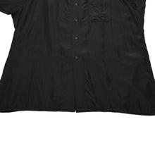 画像をギャラリービューアに読み込む, 極美品 Yohji Yamamoto POUR HOMME ヨウジヤマモトプールオム 2018SS サイトウユウスケ シルクブラウス シャツ 大正モダンガール ブラック ナイショプリント HW-B95-424 中古 4a002418