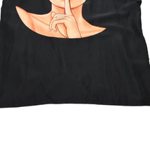 画像をギャラリービューアに読み込む, 極美品 Yohji Yamamoto POUR HOMME ヨウジヤマモトプールオム 2018SS サイトウユウスケ シルクブラウス シャツ 大正モダンガール ブラック ナイショプリント HW-B95-424 中古 4a002418