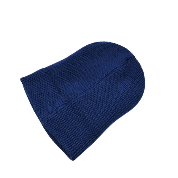 Very good condition SAINT Mxxxxxx St. Michael KNIT CAP Beanie Knit Cap Navy Patch Wool One Size SM-YS1-0000-083 Used 4a002598