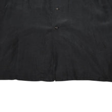 画像をギャラリービューアに読み込む, Yohji Yamamoto POUR HOMME ヨウジヤマモトプールオム 2018SS サイトウユウスケ シルクブラウス シャツ 大正モダンガール ブラック ナイショプリント ビックシルエット HW-B95-424 美品 中古 4a002537
