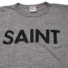 画像をギャラリービューアに読み込む, 極美品 SAINT MICHAEL セントマイケル 25SS SM-HR8-0000-087 ロゴプリントヴィンテージ加工 Tシャツ グレー サイズL 中古 4a002593
