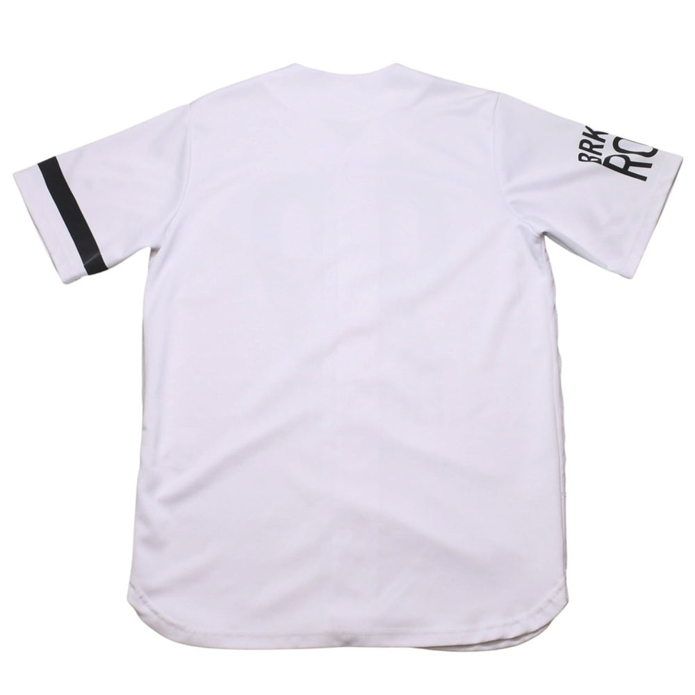 極美品 ROCAWEAR ロカウェア ベースボールシャツ 半袖 サイズXXXL White ホワイト Black ブラック 中古 4a002606