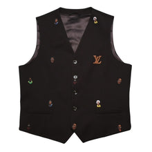 画像をギャラリービューアに読み込む, 極美品 LOUIS VUITTON ルイヴィトン ブラウン ベスト Embroidered Classic Waistcoat Henry Taylor CA 36929 中古 4a002712